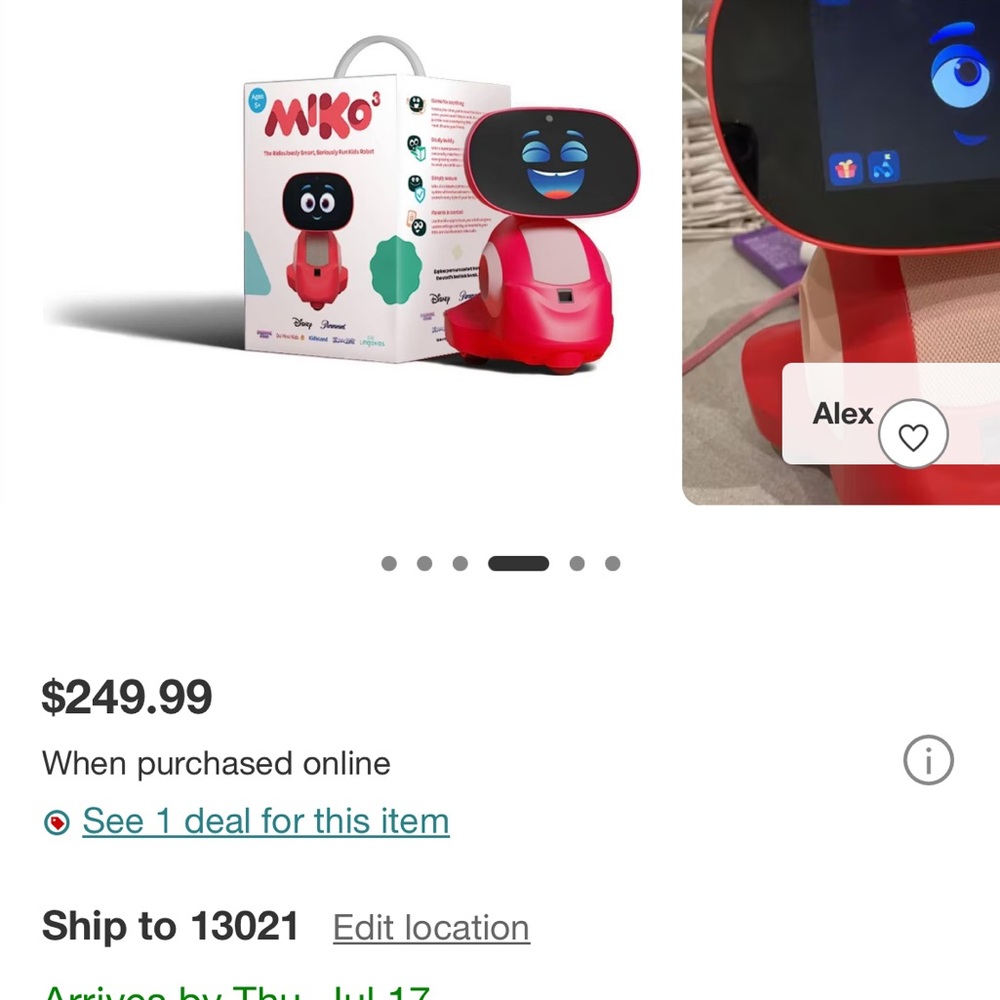 Kids Learning Robot - Red